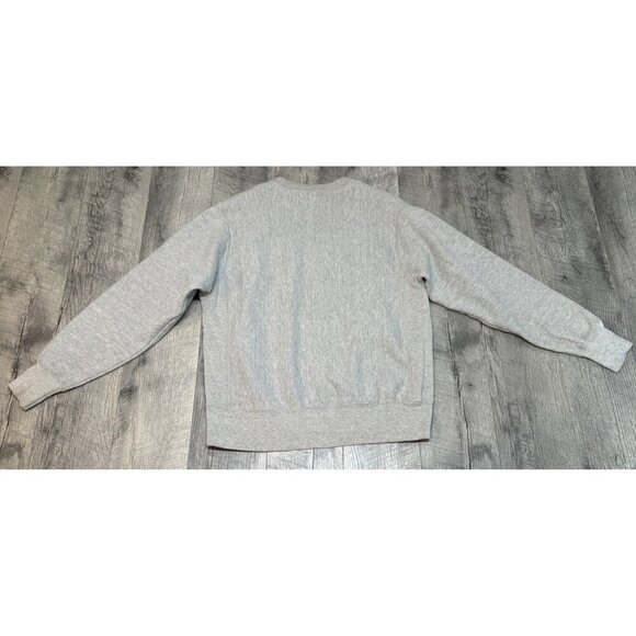 Vintage Champion Sweatshirt Mens Medium Gray Reverse Weave Crewneck Red Logo 90s - Picture 3 of 12